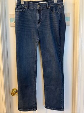 Lane Bryant Curvy Fit High-Rise Straight Jeans Sz 18